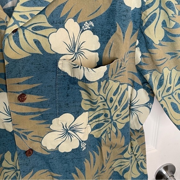 Vintage 70s RJC Floral Hawaiian Button Down Shirt L - Picture 8 of 10